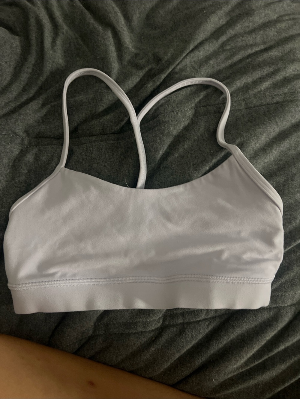 lululemon athletica White Strappy Light Support Sports Bra